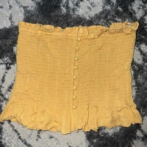 Yellow tube top